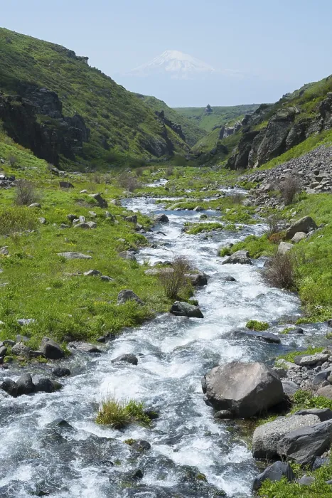 Framed Print : Clear Stream Through Armenian Landscape Print Framed Print : Clear Stream Through Armenian Landscape Print