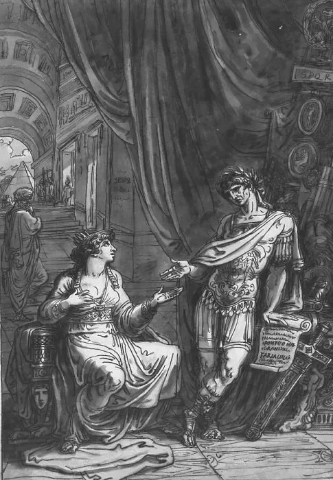 Framed Print : Cleopatra Asks Caesar for Help Print Framed Print : Cleopatra Asks Caesar for Help Print