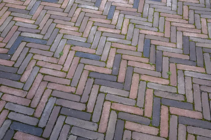 Framed Print : Herringbone Clinker Paving Print, Munsterland, Germany Framed Print : Herringbone Clinker Paving Print, Munsterland, Germany
