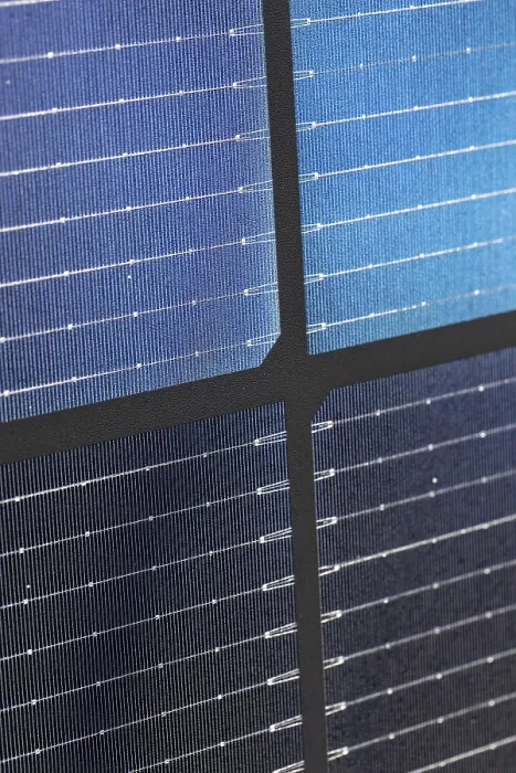 Framed Print : Bifacial Solar Panel Cells Print with Blue Grid Pattern Framed Print : Bifacial Solar Panel Cells Print with Blue Grid Pattern