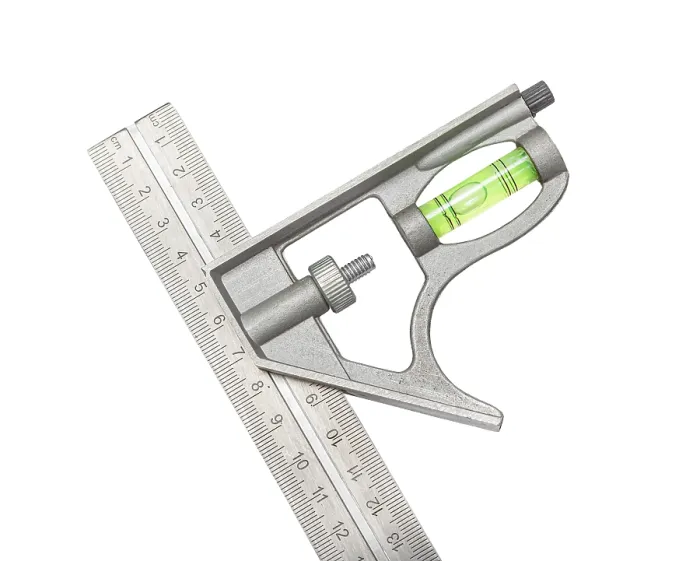 Framed Print : Close Up Construction Print: Square Ruler and Level