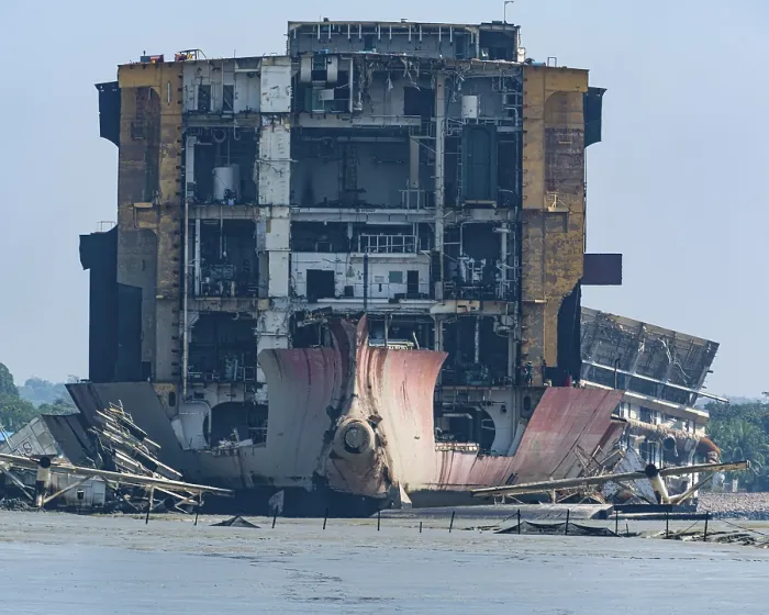 Framed Print : Container Ship at Chittagong Ship Breaking Yard Print Framed Print : Container Ship at Chittagong Ship Breaking Yard Print