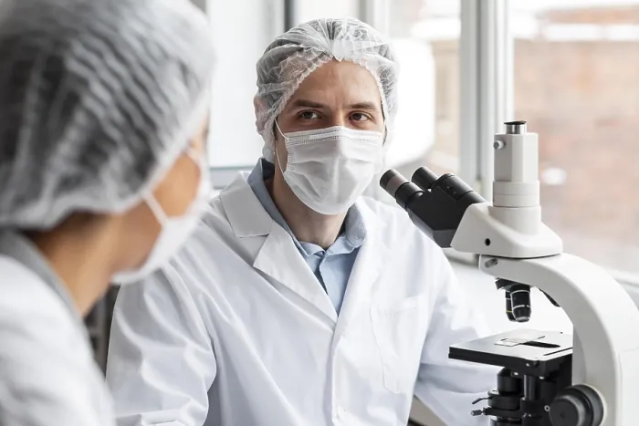 Framed Print : Close-up Scientist Laboratory Print Framed Print : Close-up Scientist Laboratory Print