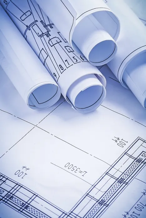 Framed Print : Close-up View of White Construction Blueprints Print Framed Print : Close-up View of White Construction Blueprints Print