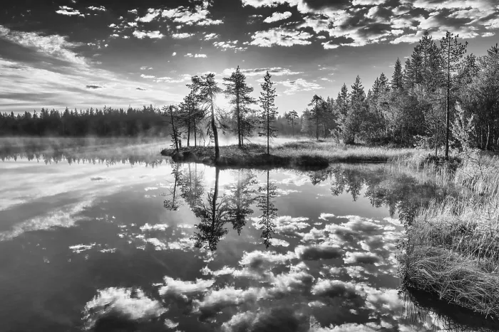 Framed Print : Cloud Reflection Print, Norrbotten, Lapland Sweden 2017 Framed Print : Cloud Reflection Print, Norrbotten, Lapland Sweden 2017