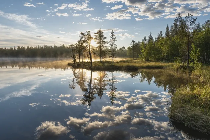 Framed Print : Cloud Reflection Print, Norrbotten, Lapland Sweden 2017 Framed Print : Cloud Reflection Print, Norrbotten, Lapland Sweden 2017