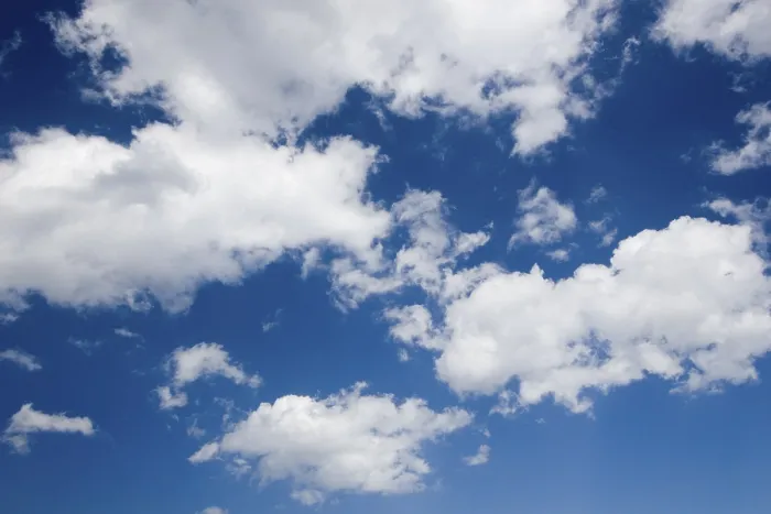 Framed Print : Clouds in a Blue Sky Print