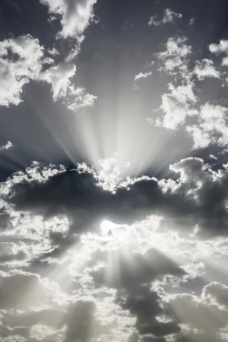 Framed Print : Clouds (Cumulus) and Sun Rays Print, Germany Framed Print : Clouds (Cumulus) and Sun Rays Print, Germany