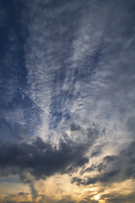 Framed Print : Clouds in the Evening Sky Print Framed Print : Clouds in the Evening Sky Print