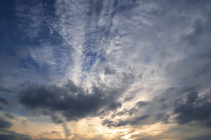 Framed Print : Clouds in the Evening Sky Print Framed Print : Clouds in the Evening Sky Print