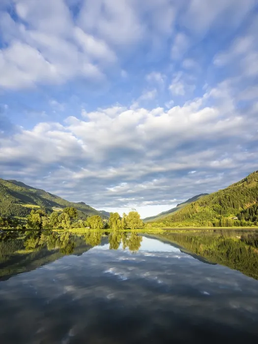 Framed Print : Clouds Reflected in Lake Print, Gaishorn am See, Austria Framed Print : Clouds Reflected in Lake Print, Gaishorn am See, Austria