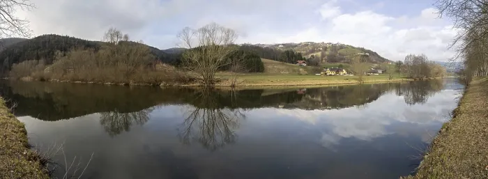 Framed Print : Panoramic River Reflection Print Framed Print : Panoramic River Reflection Print