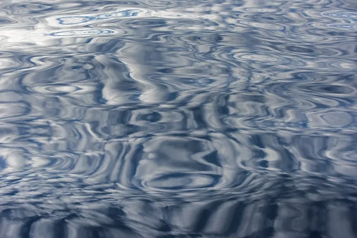 Framed Print : Clouds reflected on the sea, Denmark Strait, Greenland print