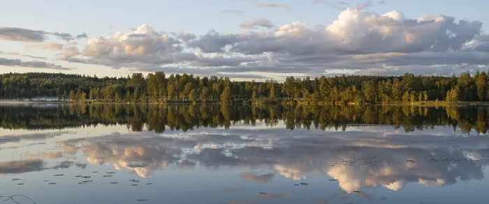 Framed Print : Clouds Reflected on Water Print, Sweden Framed Print : Clouds Reflected on Water Print, Sweden