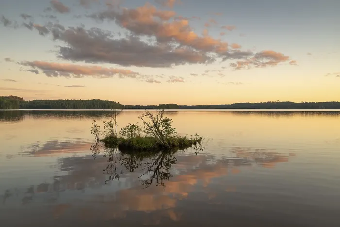 Framed Print : Clouds reflected on the water surface print, Sunne Sweden Framed Print : Clouds reflected on the water surface print, Sunne Sweden