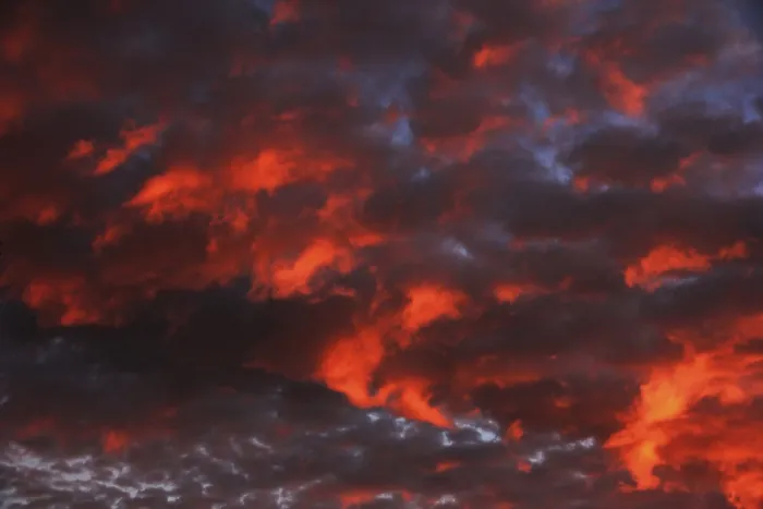 Framed Print : Clouds in the sky at dawn, Germany Print