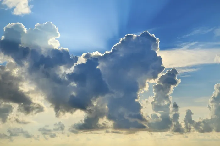 Framed Print : Clouds in Sky with Sunrays on Sunrise Print Framed Print : Clouds in Sky with Sunrays on Sunrise Print