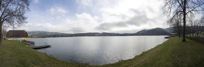 Framed Print : Cloudy Sky Panorama Print, Stubenbergsee, Austria Framed Print : Cloudy Sky Panorama Print, Stubenbergsee, Austria