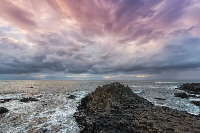 Framed Print : Giant's Causeway Coast Evening Print Framed Print : Giant's Causeway Coast Evening Print