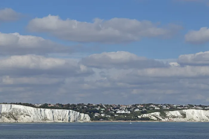 Framed Print : Dover Coast Print with Chalk Cliffs, England Framed Print : Dover Coast Print with Chalk Cliffs, England
