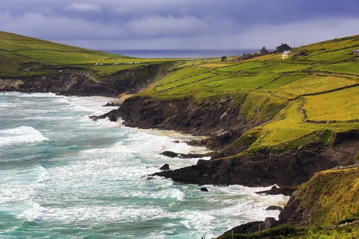 Framed Print : Coastline with Cliffs, Slea Head Viewpoint Print Framed Print : Coastline with Cliffs, Slea Head Viewpoint Print