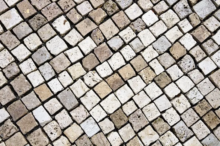 Framed Print : Cobblestone Pavement Print