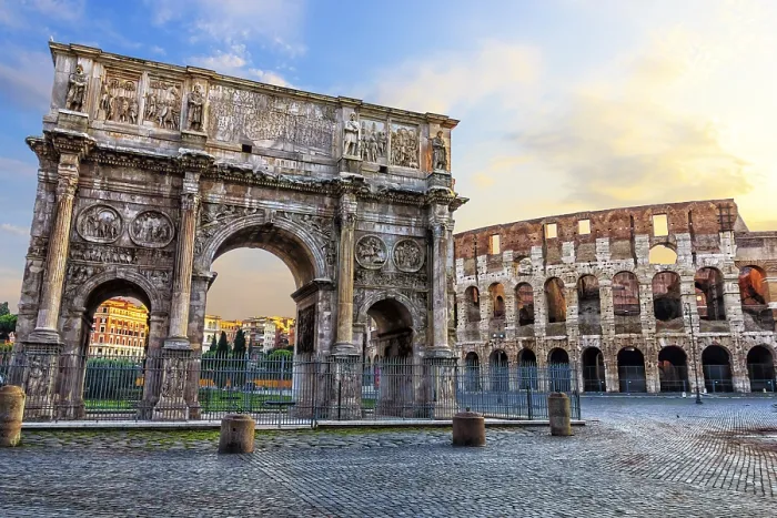 Framed Print : The Coliseum and Arch of Constantine Print Framed Print : The Coliseum and Arch of Constantine Print