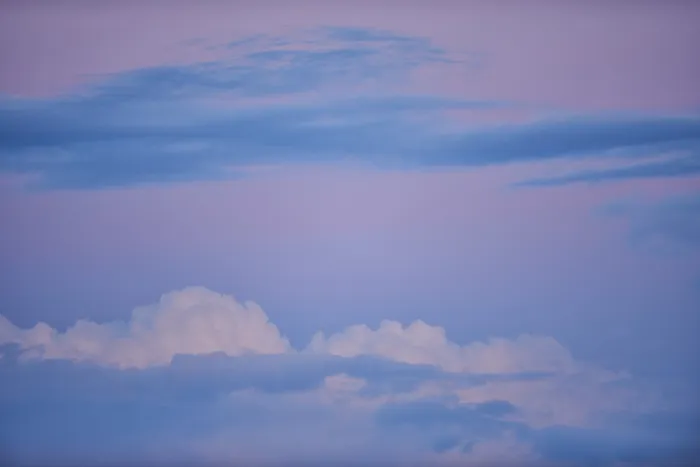 Framed Print : Colored Clouds at Sunset Print, Upper Palatinate, Bavaria
