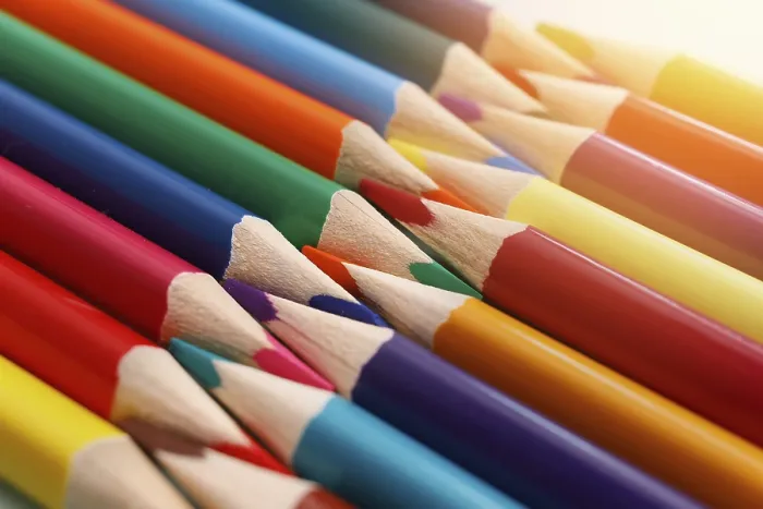Framed Print : Colored Sharpened Pencils Print Framed Print : Colored Sharpened Pencils Print