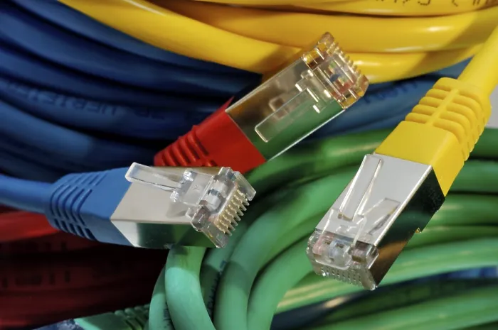 Framed Print : Coloured Network Cables Print Framed Print : Coloured Network Cables Print
