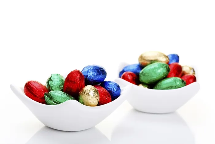 Framed Print : Colourful Chocolate Easter Eggs Print Framed Print : Colourful Chocolate Easter Eggs Print