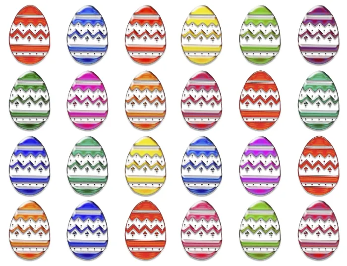 Framed Print : Colourful Easter Eggs in a Row Print Framed Print : Colourful Easter Eggs in a Row Print
