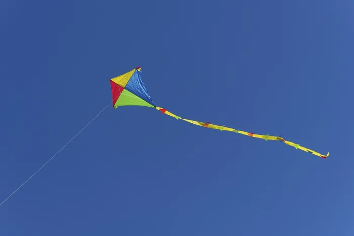 Framed Print : Colourful Kite in Flight Print, Zingst, Germany Framed Print : Colourful Kite in Flight Print, Zingst, Germany