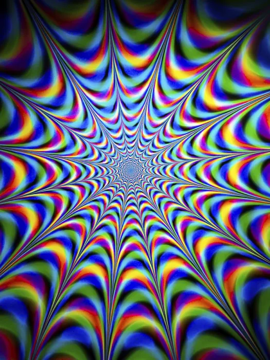 Framed Print : Psychedelic Colour Print with Texture Pattern Framed Print : Psychedelic Colour Print with Texture Pattern