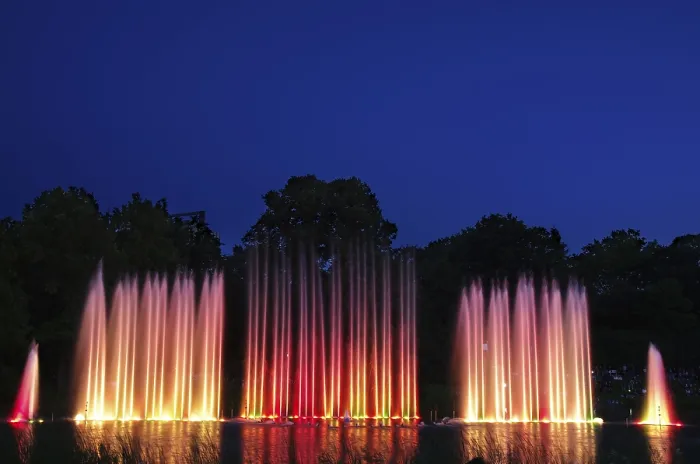 Framed Print : Colourful Water Features Print Framed Print : Colourful Water Features Print