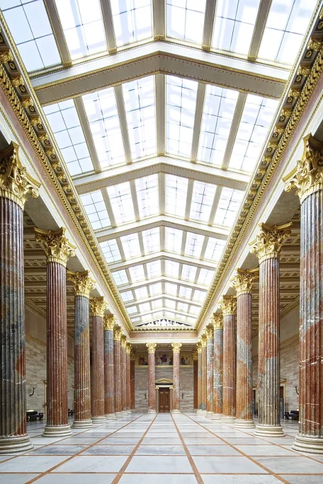 Framed Print : Column Hall with 24 Marble Columns, Austrian Parliament Print Framed Print : Column Hall with 24 Marble Columns, Austrian Parliament Print