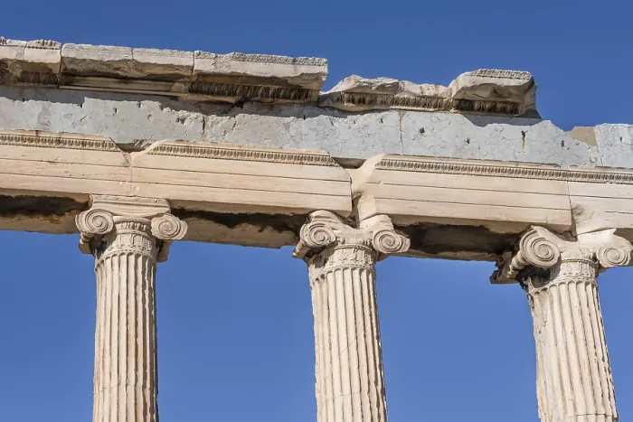 Framed Print : Columns of the Erechtheion Temple Print, Acropolis, Athens