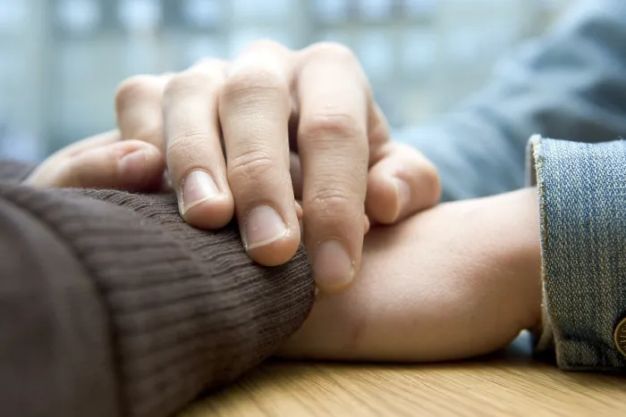 Framed Print : Comforting Hands Print: Gentle Support Framed Print : Comforting Hands Print: Gentle Support