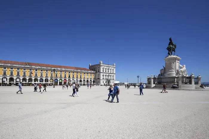 Framed Print : Commercial Square, Lisbon - Print of Praca do Comercio Framed Print : Commercial Square, Lisbon - Print of Praca do Comercio