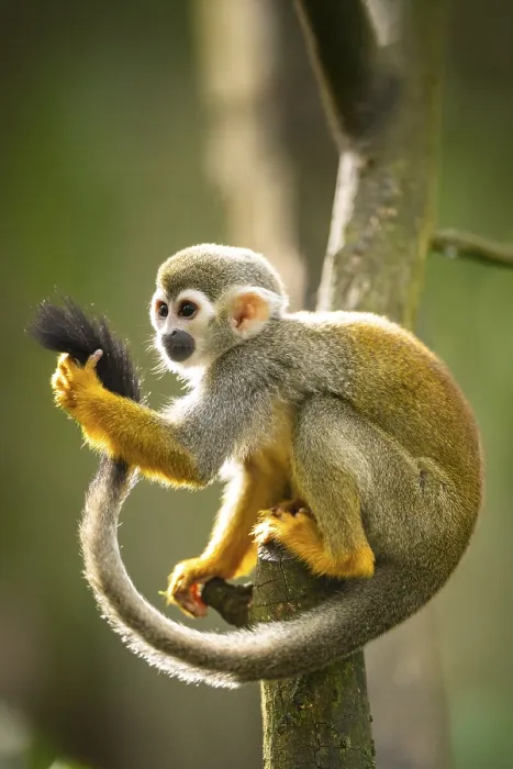 Framed Print : Common Squirrel Monkey Print - South America Framed Print : Common Squirrel Monkey Print - South America