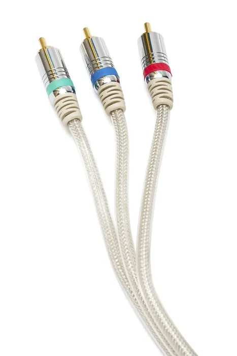 Framed Print : Component Video Cable Print on White Background Framed Print : Component Video Cable Print on White Background