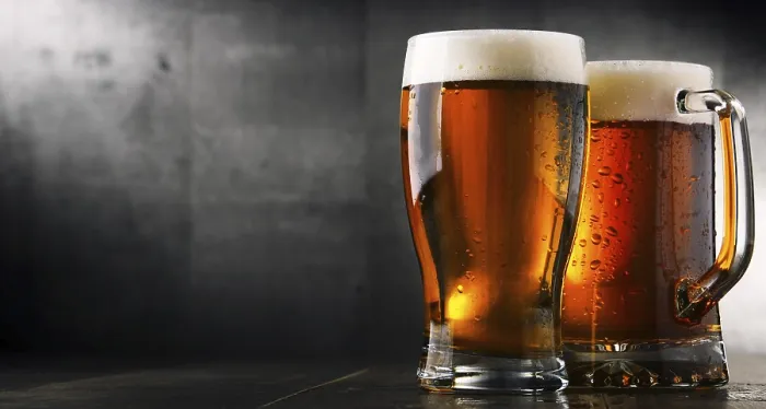 Framed Print : Composition with Two Glasses of Beer Print Framed Print : Composition with Two Glasses of Beer Print