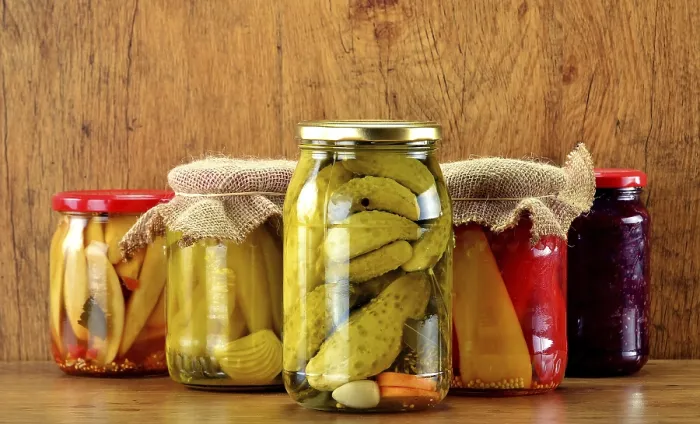Framed Print : Composition with Jars of Pickled Vegetables Print Framed Print : Composition with Jars of Pickled Vegetables Print