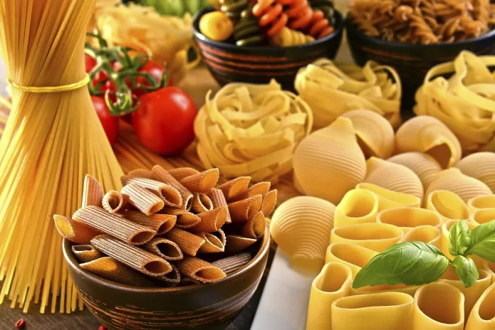 Framed Print : Composition with variety of pasta on kitchen table Print Framed Print : Composition with variety of pasta on kitchen table Print