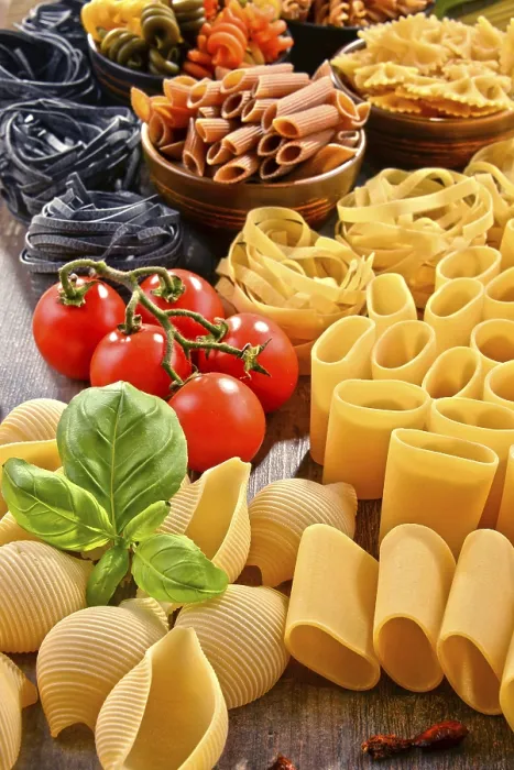Framed Print : Composition with variety of pasta on kitchen table Print Framed Print : Composition with variety of pasta on kitchen table Print