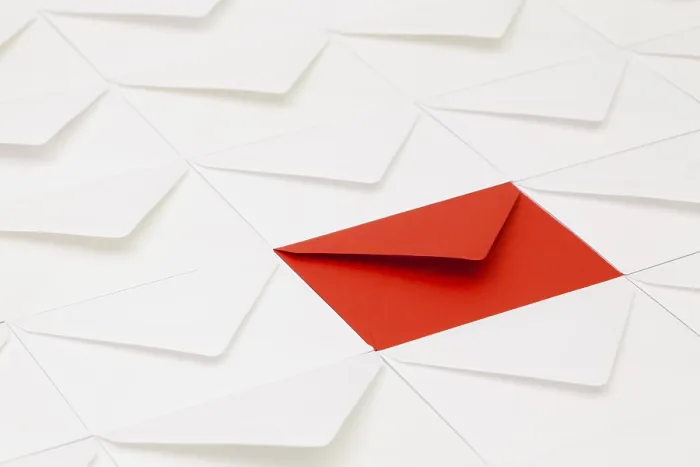 Framed Print : Composition with White Envelopes and One Red Envelope Print Framed Print : Composition with White Envelopes and One Red Envelope Print