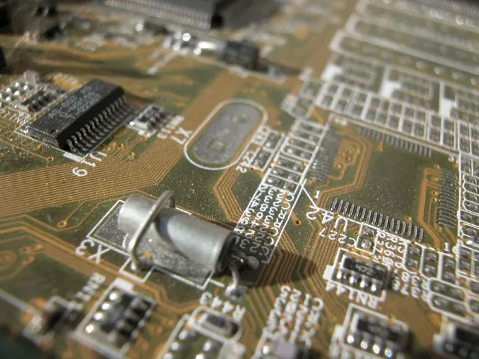 Framed Print : Computer Motherboard Print