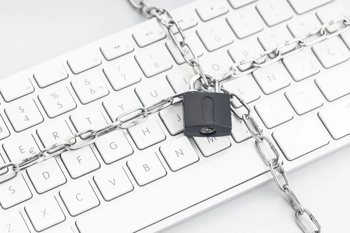 Framed Print : Computer Security Print: Locked Keyboard Framed Print : Computer Security Print: Locked Keyboard