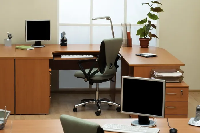 Framed Print : Modern Office Computers Print Framed Print : Modern Office Computers Print