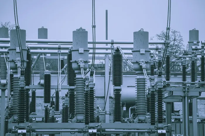 Framed Print : Electricity Generation Substation Print